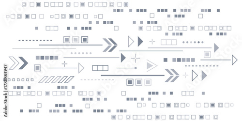 Technological background. Arrows pointer. Business concept. Abstract geometry background. Vector illustration .