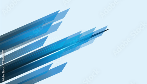 Modern blue and white geometric shapes corporate abstract technology background.  Vectors abstract graphic design banner pattern presentation background web template.