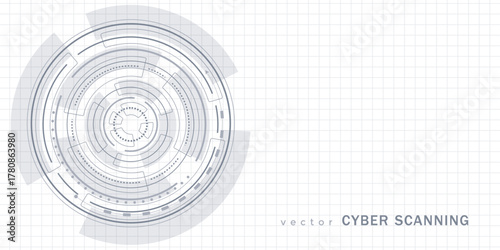 Engineering industry. New technologies. Artificial intelligence. Vector illustration
