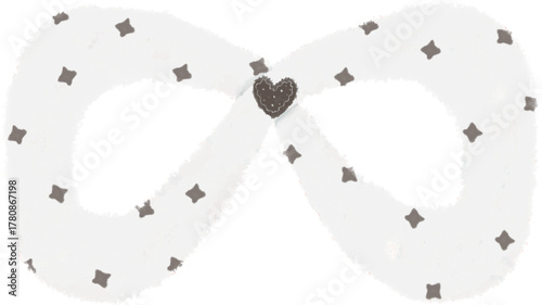 Cute Candy Ribbon Illustration