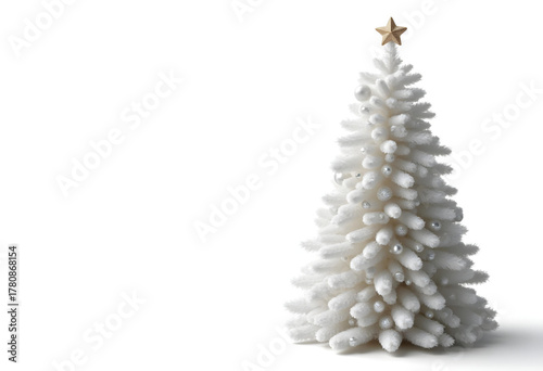 silver christmas tree with stars