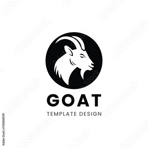 Goat Logo Template vector icon