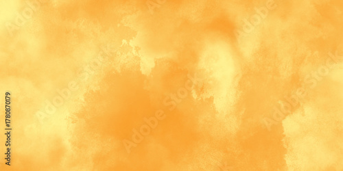 Yellow Wall Texture Background. texture yollow background. watercolor texture. Abstract fantasy smooth hand drawn digital art watercolor background with cloud smoke .