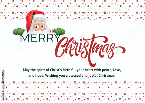 Merry Christmas wishes card- Cute Merry Christmas Card