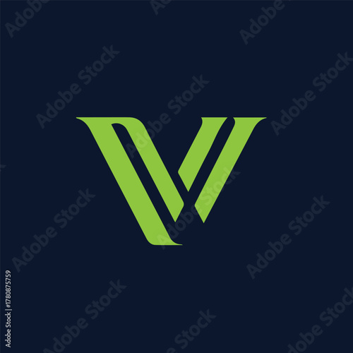 Letter-V shape logo design