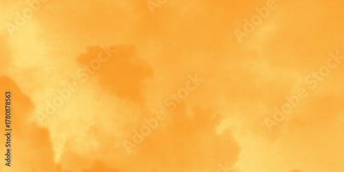 Yellow Wall Texture Background. texture yollow background. watercolor texture. Abstract fantasy smooth hand drawn digital art watercolor background with cloud smoke .