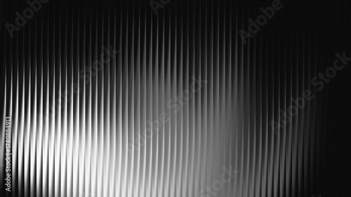Fotografía Minimal black and white stripe gradient background with soft glossy flow, smooth