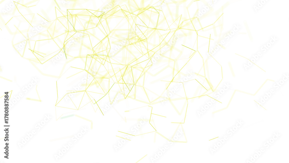 Fototapeta premium Abstract network of lines, connections and structures on a white background. Modern concept for data, science, technology and innovation.