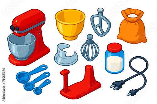 Vibrant Baking Tools Icons. Line style icons of wilderness medical assessment: checking pulse, pupil reaction, breathing check,