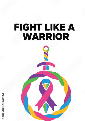 Conquer Illness: Fight Like a Warrior, Symbol of Strength and Unity