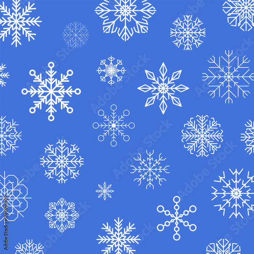 Snowflake snow freeze winter thin line outline icon. Snowflakes thin line icon set. Snowflake Simple illustration