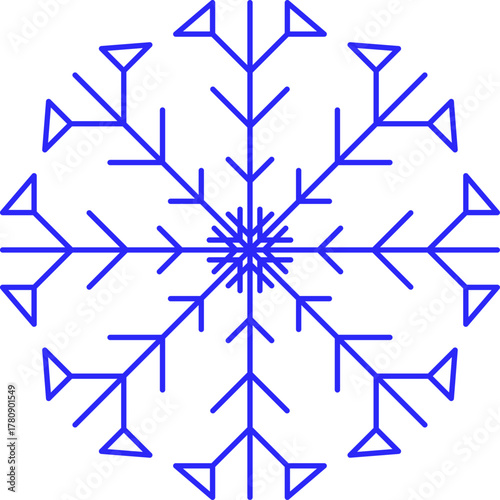 Snowflake snow freeze winter thin line outline icon. Snowflakes thin line icon set. Snowflake Simple illustration