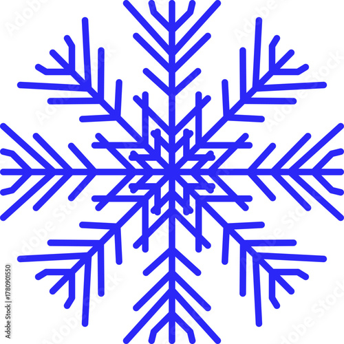 Snowflake snow freeze winter thin line outline icon. Snowflakes thin line icon set. Snowflake Simple illustration