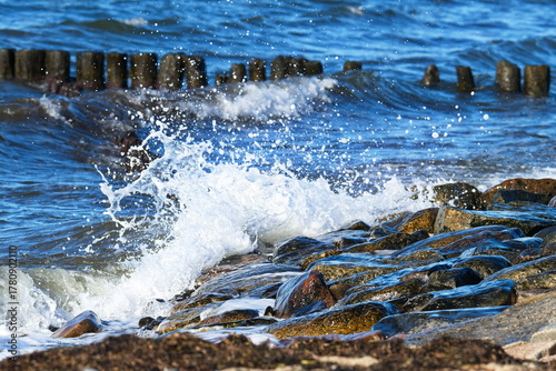 Fototapeta Naklejka Na Ścianę i Meble -  Herbststurm an der Ostsee