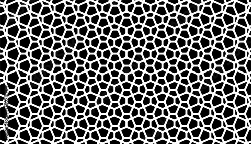 Black and white abstract geometric pattern with grunge effect for sporty background and design element. Vector Format Illustration 