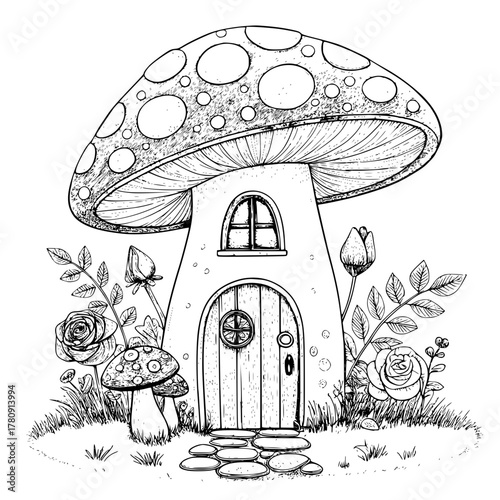 mushrooms in the forest