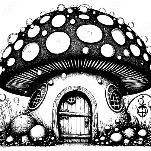 mushrooms in the forest