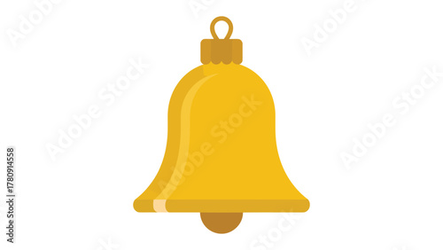 Golden Bell: A radiant golden bell, its form exuding a sense of festivity and occasion, ready to announce a significant moment or gathering.