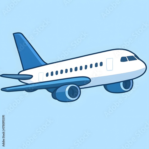 Airplane in the sky
