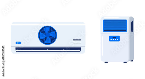 Four colorful fingerprint illustrations in shades of blue and teal