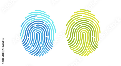 Two air conditioner units one white and one green side by side