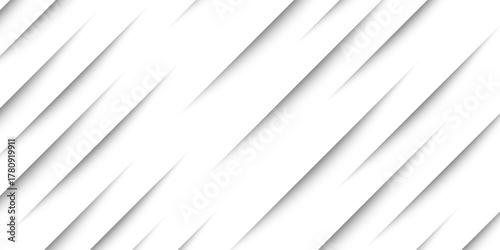Abstract white and gray color background texture with diagonal lines. Abstract geometric white and gray color background. Vector Design layout of shape paper cut. Gradient stripes layers. Vector EPS10