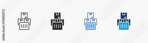 Inventory icon multiple style collection