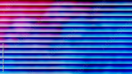 Neon horizontal glass stripes gradient background