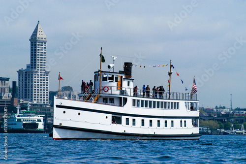 SS Virginia V underway in Seattle's Elliott Bay