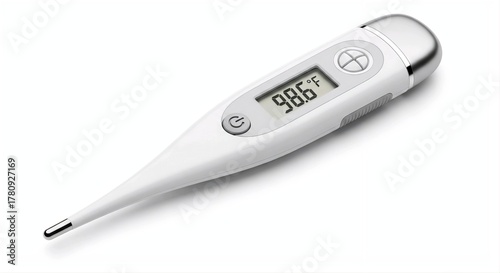 digital thermometer isolated on white background 
