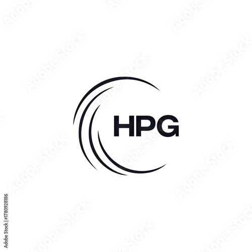 HPG set ,HPG logo. K C A design. White HPG letter. HPG, K C A letter logo design. Initial letter HPG letter logo set, linked circle uppercase monogram logo. K C A letter logo vector design.