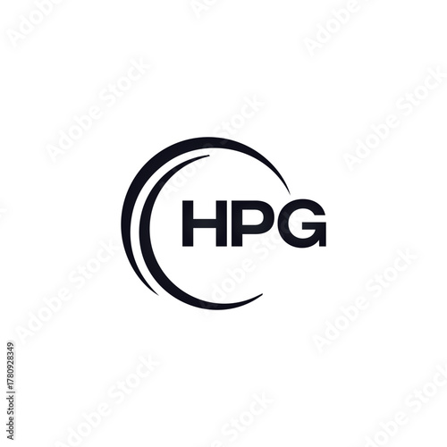 HPG set ,HPG logo. K C A design. White HPG letter. HPG, K C A letter logo design. Initial letter HPG letter logo set, linked circle uppercase monogram logo. K C A letter logo vector design.