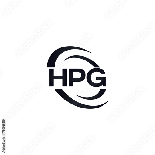 HPG set ,HPG logo. K C A design. White HPG letter. HPG, K C A letter logo design. Initial letter HPG letter logo set, linked circle uppercase monogram logo. K C A letter logo vector design.