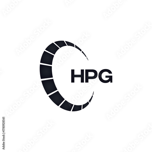 HPG set ,HPG logo. K C A design. White HPG letter. HPG, K C A letter logo design. Initial letter HPG letter logo set, linked circle uppercase monogram logo. K C A letter logo vector design.