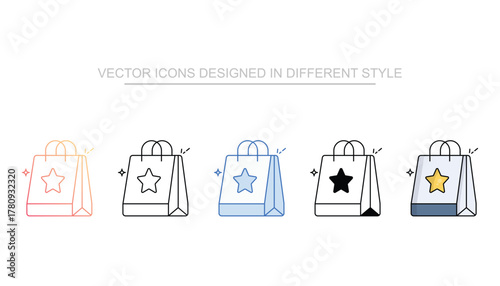 Souvenirs icon set multiple style collection