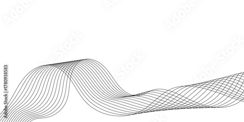 Woman legs in white with flowing blue wave lines backdrop concept