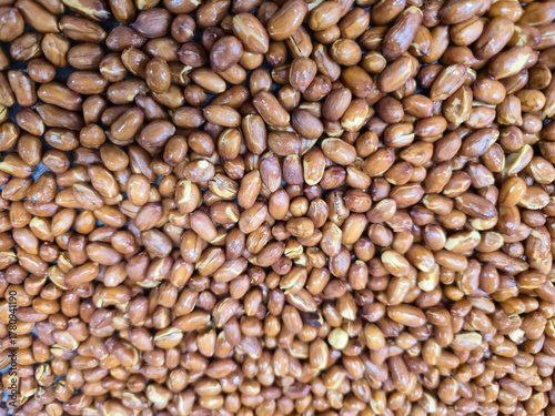 Roasted Peanuts Background Texture