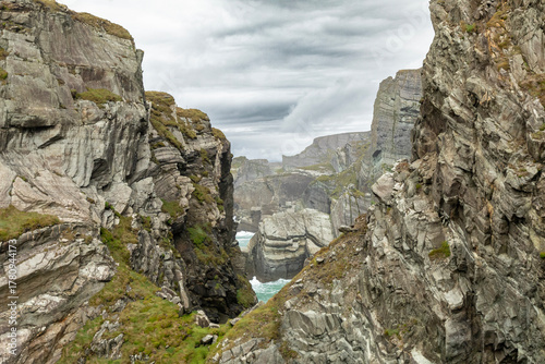 Photos Rugged rocky outcropping at Mizen Head in southwestern Ireland