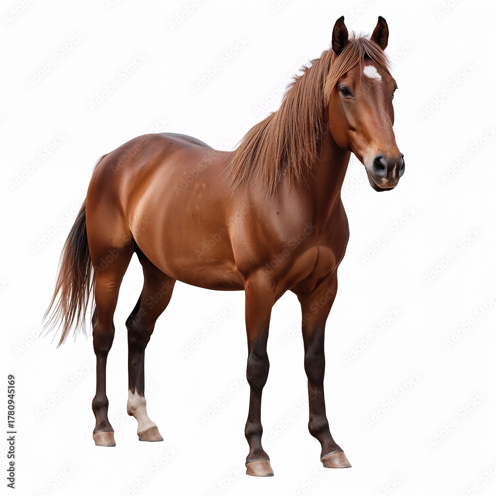 Obraz premium horse isolated on white background