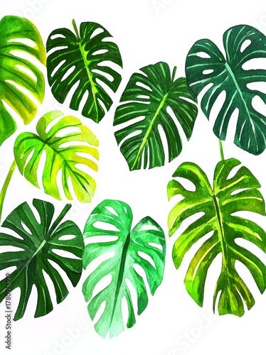 Against a black background, a seamless pattern of watercolor branches is presented