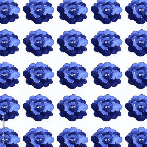 This handmade pattern seamlessly blends watercolor flowers for a summer theme