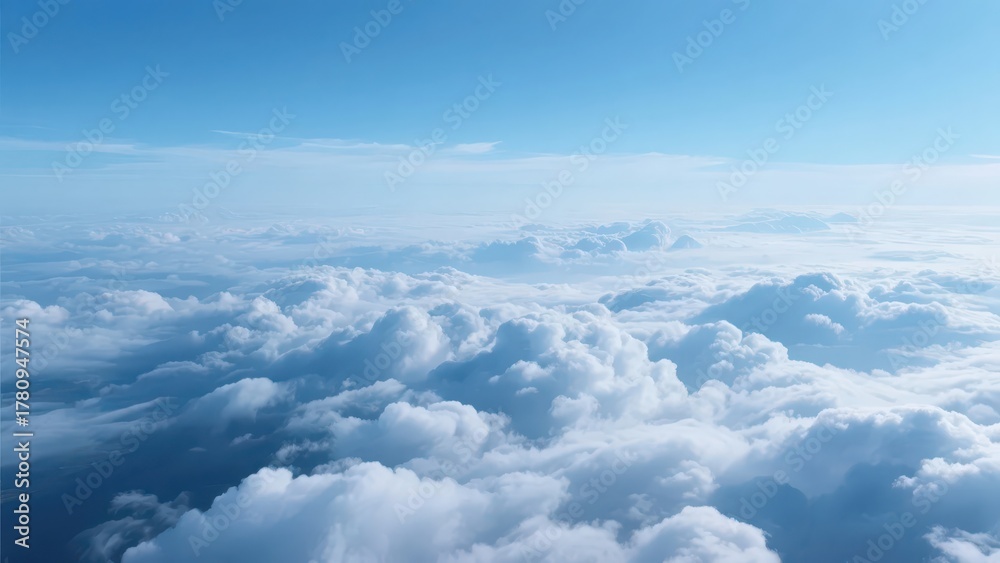 Fototapeta premium The sea of clouds surges among the mountains, shrouded in mist like a fairyland, showing the magnificent and ethereal beauty of natural landscapes. 