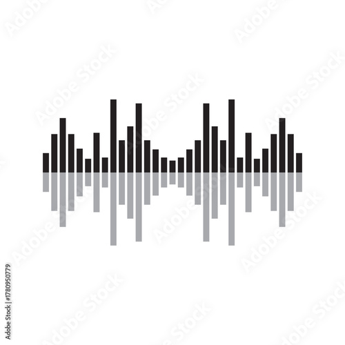 Sound waves vector illustration