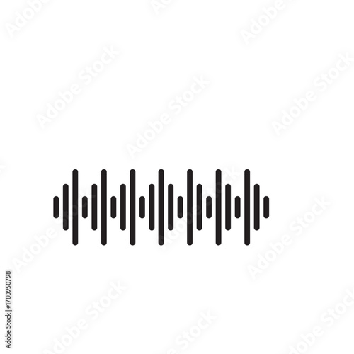 Sound waves vector illustration