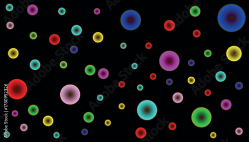 Vector Y2K Hologram 3D Abstract Liquid Surfaces Collection with Cosmic Mystic Light Elements, Iridescent Shiny Fluid Textures, Neon Space Icons, and Bright Rainbow Color Circles for Futuristic Digital