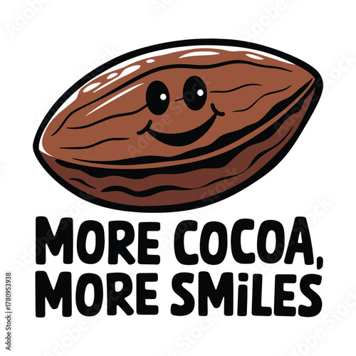 More Cocoa More Smile T Shirt Design