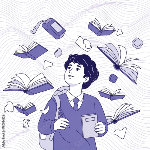 A woman sits at a table in a kitchen with a laptop in front of her, looking directly at the viewer.