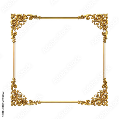 Frame isolated on transparent background