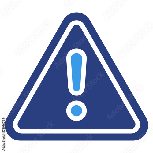 Warning Triangle  Icon Element For Design