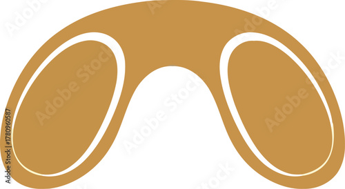 Orange slice crescent shape